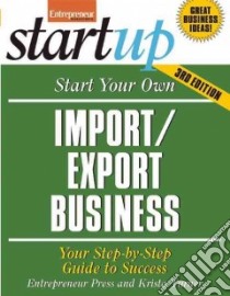 Start Your Own Import/Export Business libro in lingua di Entrepreneur Press, Turner Krista