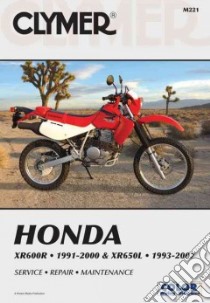 Clymer Honda XR600R 1991-2000, XR650L 1993-2007 libro in lingua di Morlan Mike