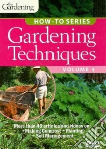 Garden Techniques libro in lingua di Fine Gardening (COR)