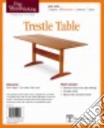 Fine Woodworking's Trestle Table Plan libro in lingua di Fine Woodworking (COR)