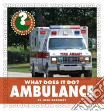 Ambulance libro in lingua di Gregory Josh