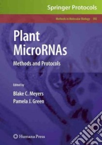 Plant MicroRNAs libro in lingua di Meyers Blake C. (EDT), Green Pamela J. (EDT)