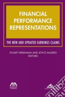 Financial Performance Representations libro in lingua di Hershman Stuart (EDT), Mazero Joyce (EDT)