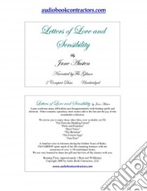 Letters of Love and Sensibility libro in lingua di Austen Jane, Gibson Flo (NRT)
