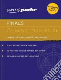 Kaplan pmbr Finals Criminal Procedure libro in lingua di Kaplan Pmbr (COR), Palmer Steven H.