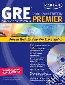 Kaplan GRE Exam Premier 2010-2011 libro in lingua di Kaplan (COR)