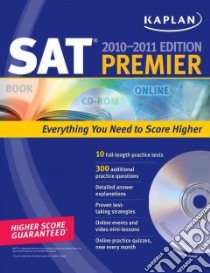 Kaplan SAT Premier 2010-2011 libro in lingua di Kaplan Inc. (COR)