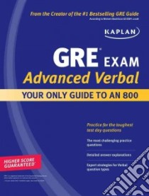 Kaplan GRE Exam Advanced Verbal libro in lingua di Kaplan
