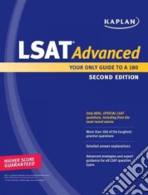 LSAT Advanced libro in lingua di Kaplan