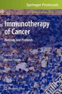 Immunotherapy of Cancer libro in lingua di Yotnda Patricia (EDT)