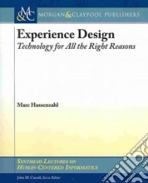 Experience Design libro in lingua di Hassenzahl Marc