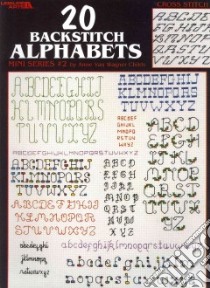 20 Backstich Alphabets libro in lingua di Childs Anne Van Wagner