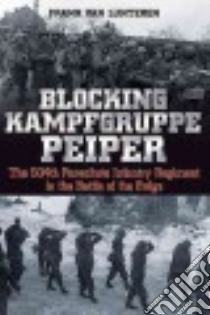 Blocking Kampfgruppe Peiper libro in lingua di Van Lunteren Frank