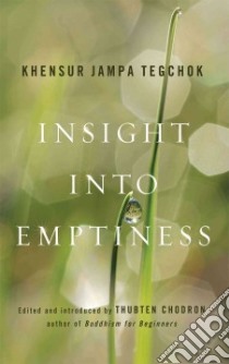 Insight into Emptiness libro in lingua di Tegchok Khensur Rinpoche Jampa, Carlier Steve (TRN), Chodron Bhikshuni Thubten (EDT)