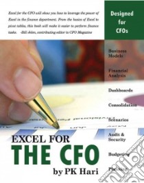 Excel for the Cfo libro in lingua di Hari P. K.