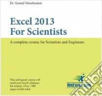 Excel 2013 for Scientists libro in lingua di Verschuuren Gerard M.