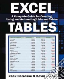Excel Tables libro in lingua di Barresse Zack, Jones Kevin