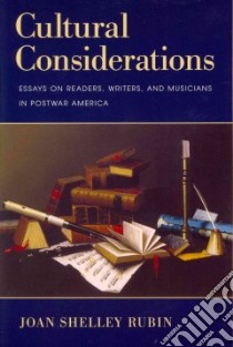 Cultural Considerations libro in lingua di Rubin Joan Shelley