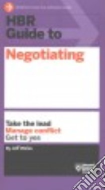 HBR Guide to Negotiating libro in lingua di Weiss Jeff