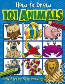 How to Draw 101 Animals libro in lingua di Green Dan (ILT)