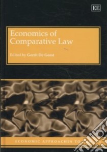 Economics of Comparative Law libro in lingua di Geest Gerrit De (EDT)