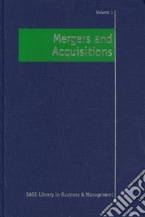 Mergers and Acquisitions libro in lingua di Krug Jeffrey A. (EDT)