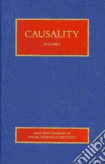 Causality libro in lingua di Turner Stephen (EDT)
