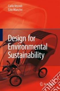 Design for Environmental Sustainability libro in lingua di Vezzoli Carlo, Manzini Ezio