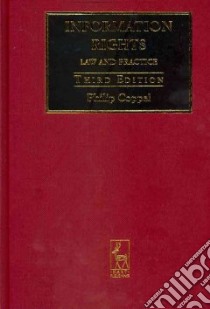 Information Rights libro in lingua di Coppel Philip