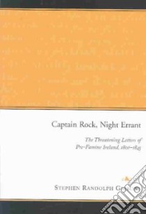 Captain Rock, Night Errant libro in lingua di Gibbons S. R.