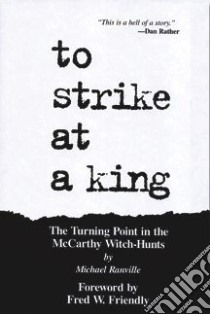 To Strike at a King libro in lingua di Ranville Michael