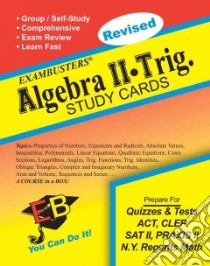 Exambusters Algebra 2-trig. Study Cards libro in lingua di Not Available (NA)
