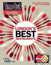 Time Out London's Best Restaurants libro in lingua di Time Out (COR)
