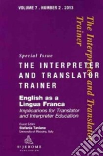 English As a Lingua Franca libro in lingua di Taviano Stefania (EDT)