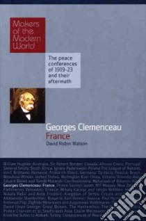 Georges Clemenceau libro in lingua di Watson David Robin
