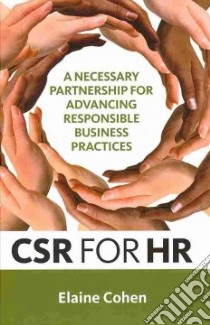 CSR for HR libro in lingua di Cohen Elaine