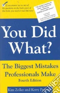You Did What? libro in lingua di Zoller Kim