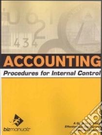 Accounting Procedures for Internal Control libro in lingua di Anderson Chris (FRW), Carlson Bud, Skelton James