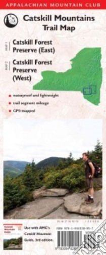 Catskill Mountains Trail Map libro in lingua di Appalachian Mountain Club (COR)