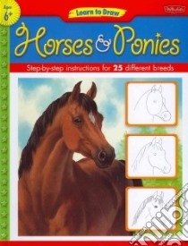 Learn to Draw Horses & Ponies libro in lingua di Farrell Russell (ILT)
