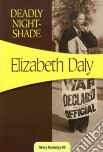 Deadly Nightshade libro in lingua di Daly Elizabeth