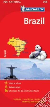 Michelin Brazil Map libro in lingua di Michelin Travel & Lifestyle (COR)