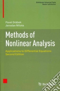 Methods of Nonlinear Analysis libro in lingua di Drabek Pavel