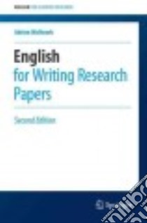 English for Writing Research Papers libro in lingua di Wallwork Adrian