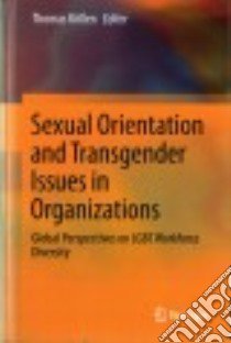 Sexual Orientation and Transgender Issues in Organizations libro in lingua di Köllen Thomas (EDT)