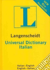Langenscheidt Universal Dictionary Italian libro in lingua di Langenscheidt (COR)