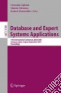Database And Expert Systems Applications libro in lingua di Galindo Fernando (EDT), Takizawa Makoto (EDT), Traunmuller Roland (EDT)