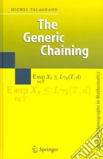 Generic Chaining libro in lingua di Talagrand Michel