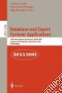 Database and Expert Systems Applications libro in lingua di Database and Expert Systems Applications Conference (14th : 2003 : Prague Czech Republic), Marik Vladimir