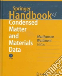 Springer Handbook of Condensed Matter and Materials Data libro in lingua di Martienssen W. (EDT), Warlimont Hans (EDT)